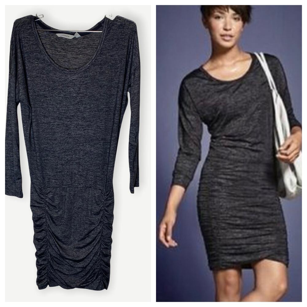Athleta Tulip long sleeve stretch midi - gray